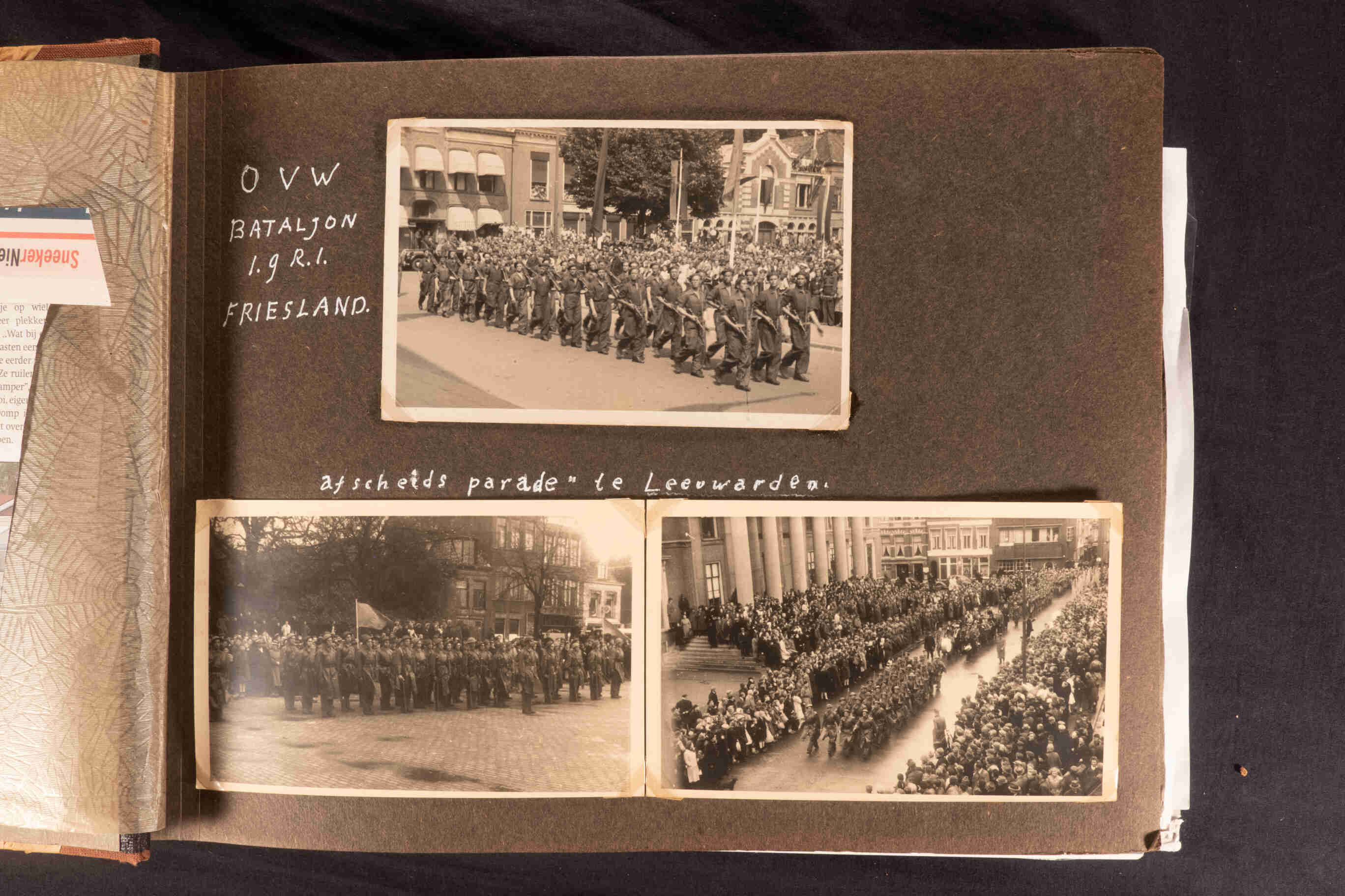 afscheids parade te Leeuwarden, rond 1946