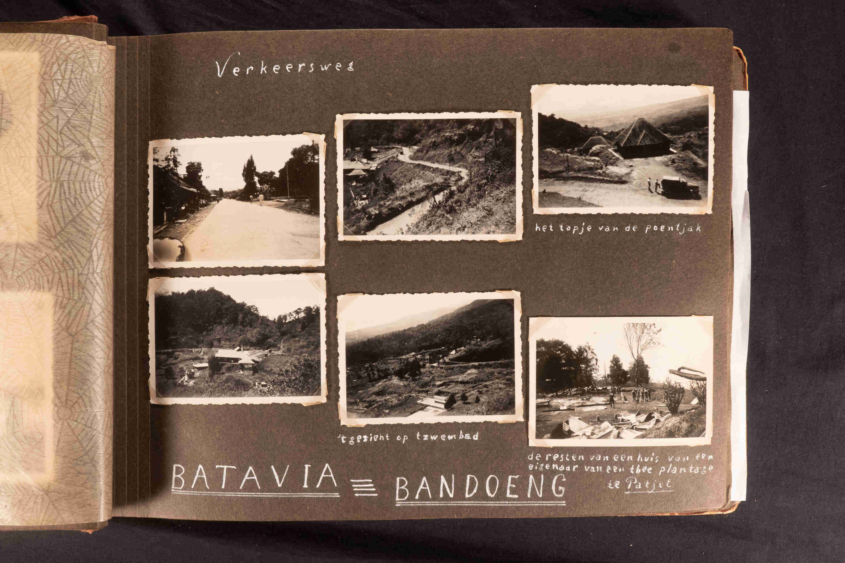 Verkeersweg: Batavia - Bandoeng, rond 1946