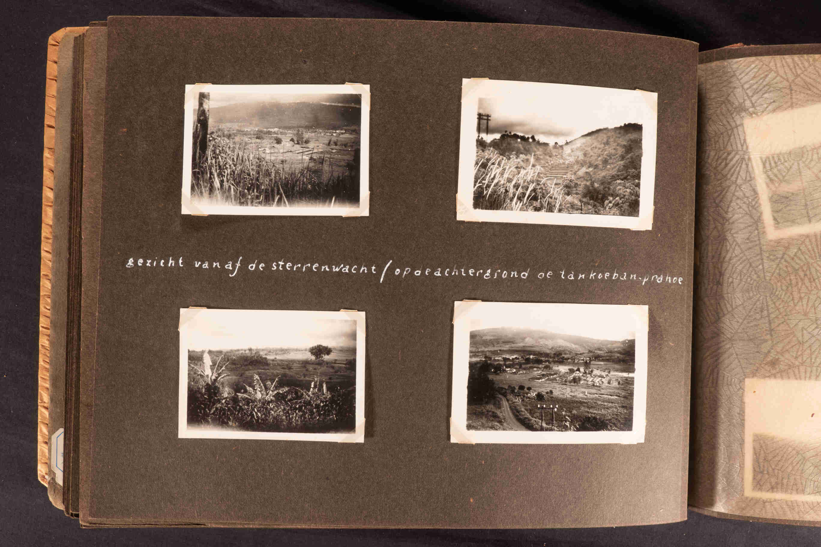 Gezicht vanaf de sterrenwacht (op de achtergrond Tangkoeban Prahoe), Java, 1946 of 1947