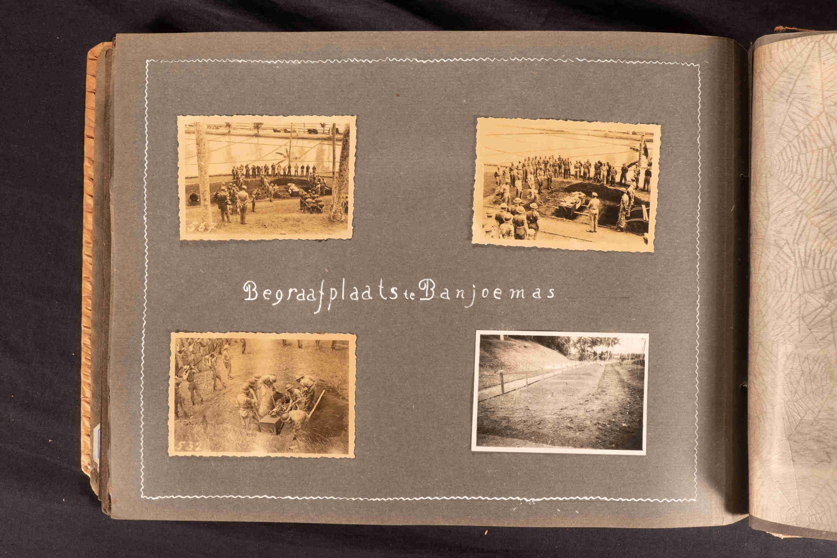 Militaire begraafplaats van de KNIL, Banjoemas, Java, rond 1947