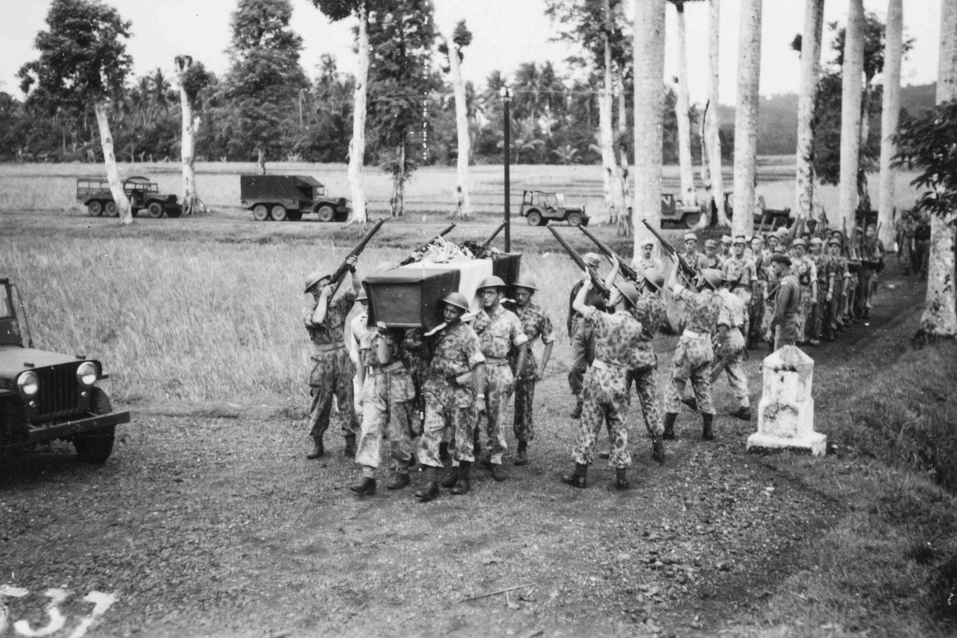 begrafenis Ferdinand Taconis Salverda, Java, 1947