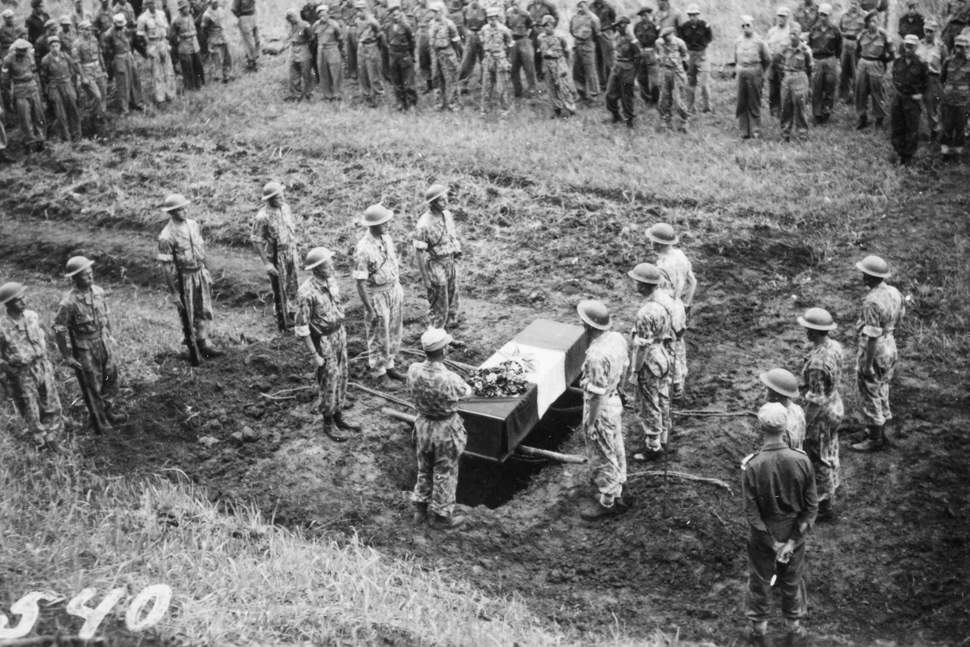 begrafenis Ferdinand Taconis Salverda, Java, 1947