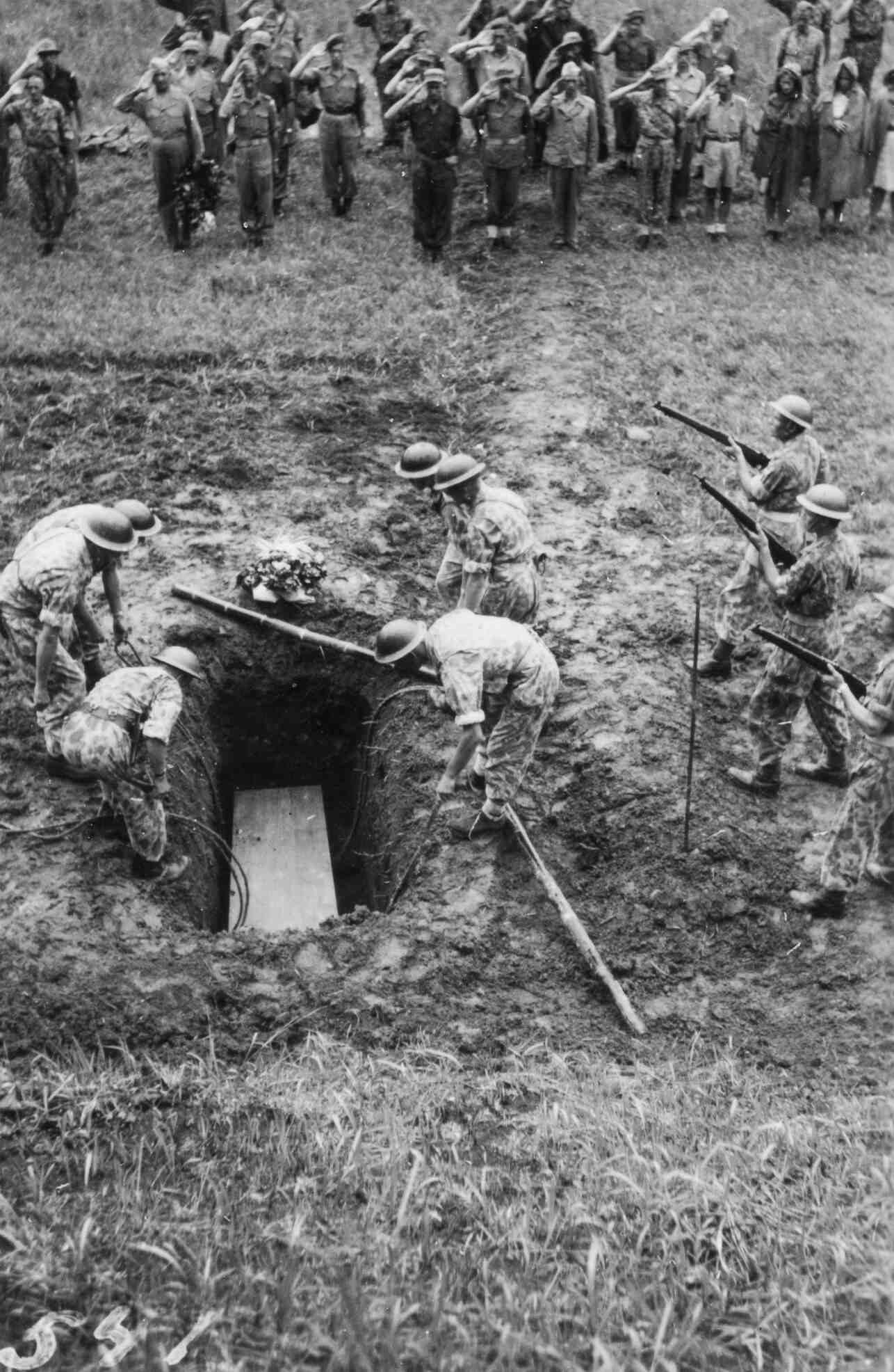 begrafenis Ferdinand Taconis Salverda, Java, 1947