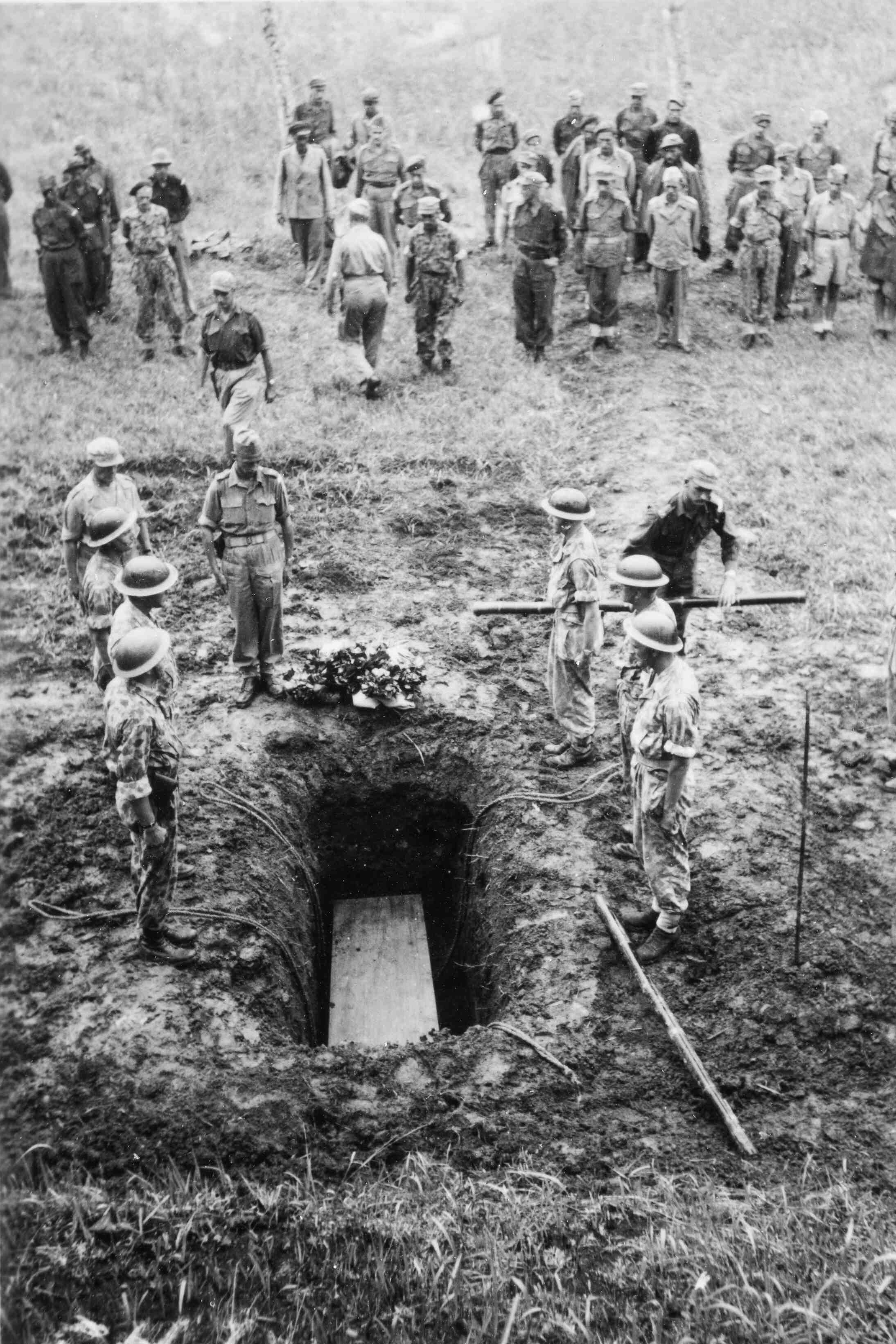 begrafenis Ferdinand Taconis Salverda, Java, 1947