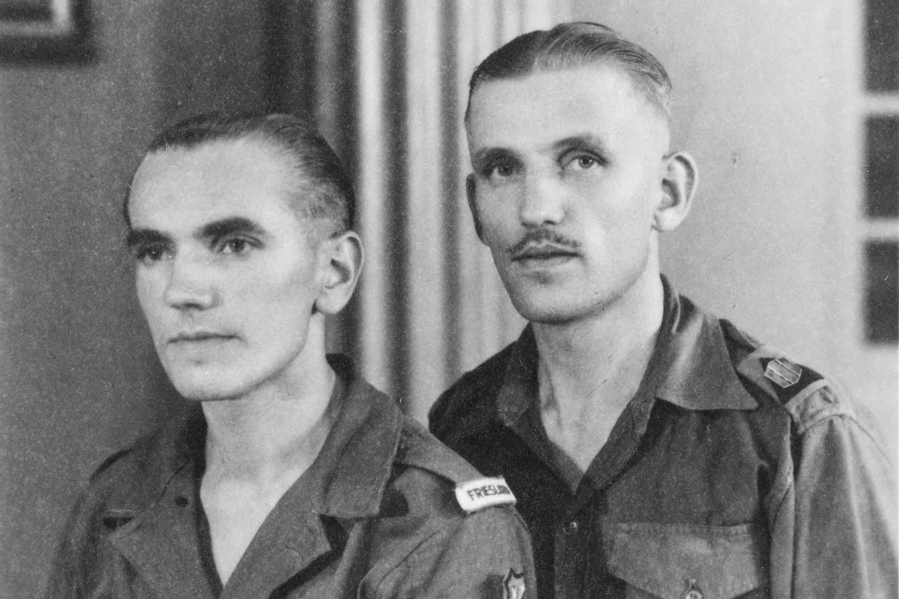 KNIL militairen Hessel Hoornveld en Jogchum Hoornveld