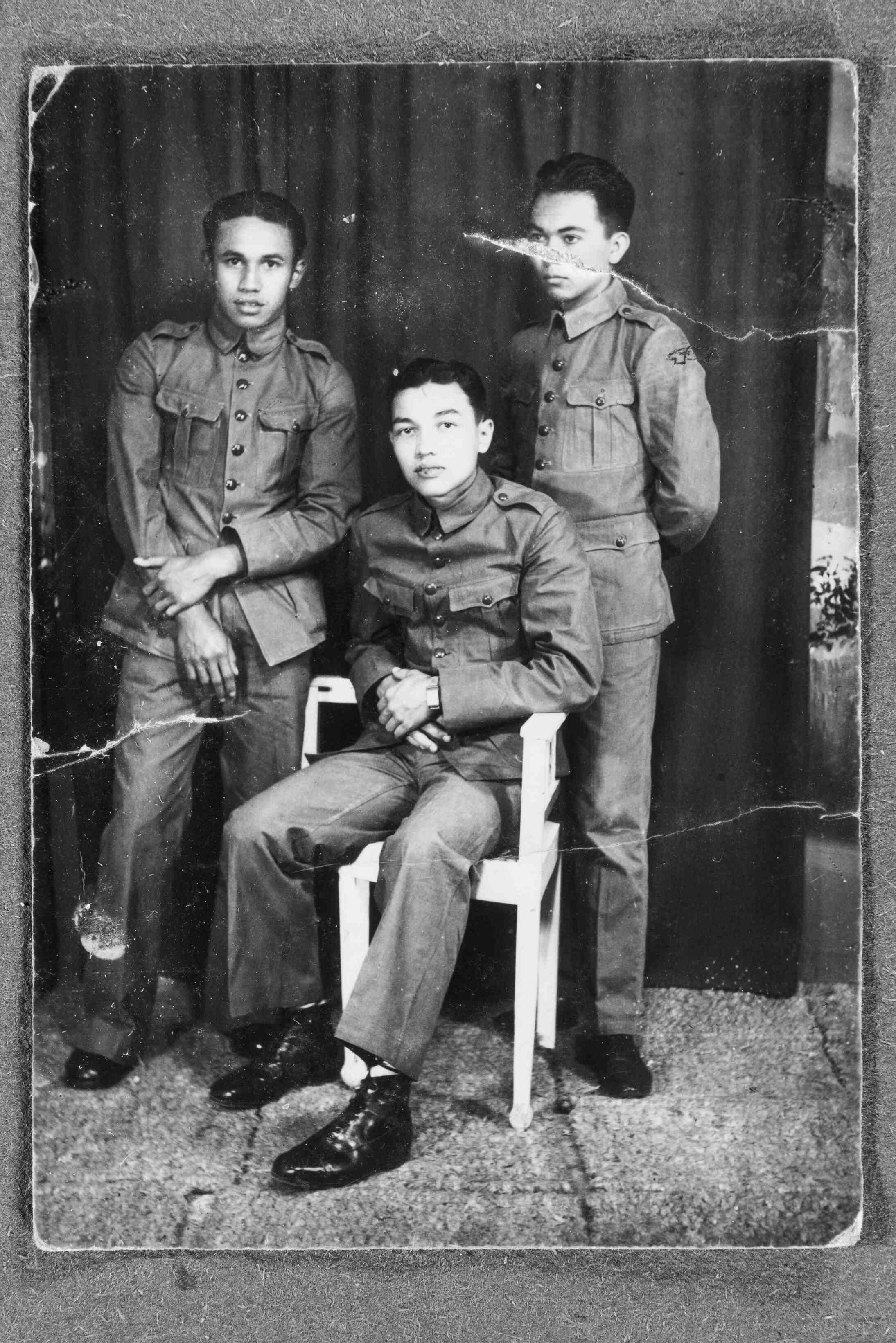 Oude foto's van mensen in Java