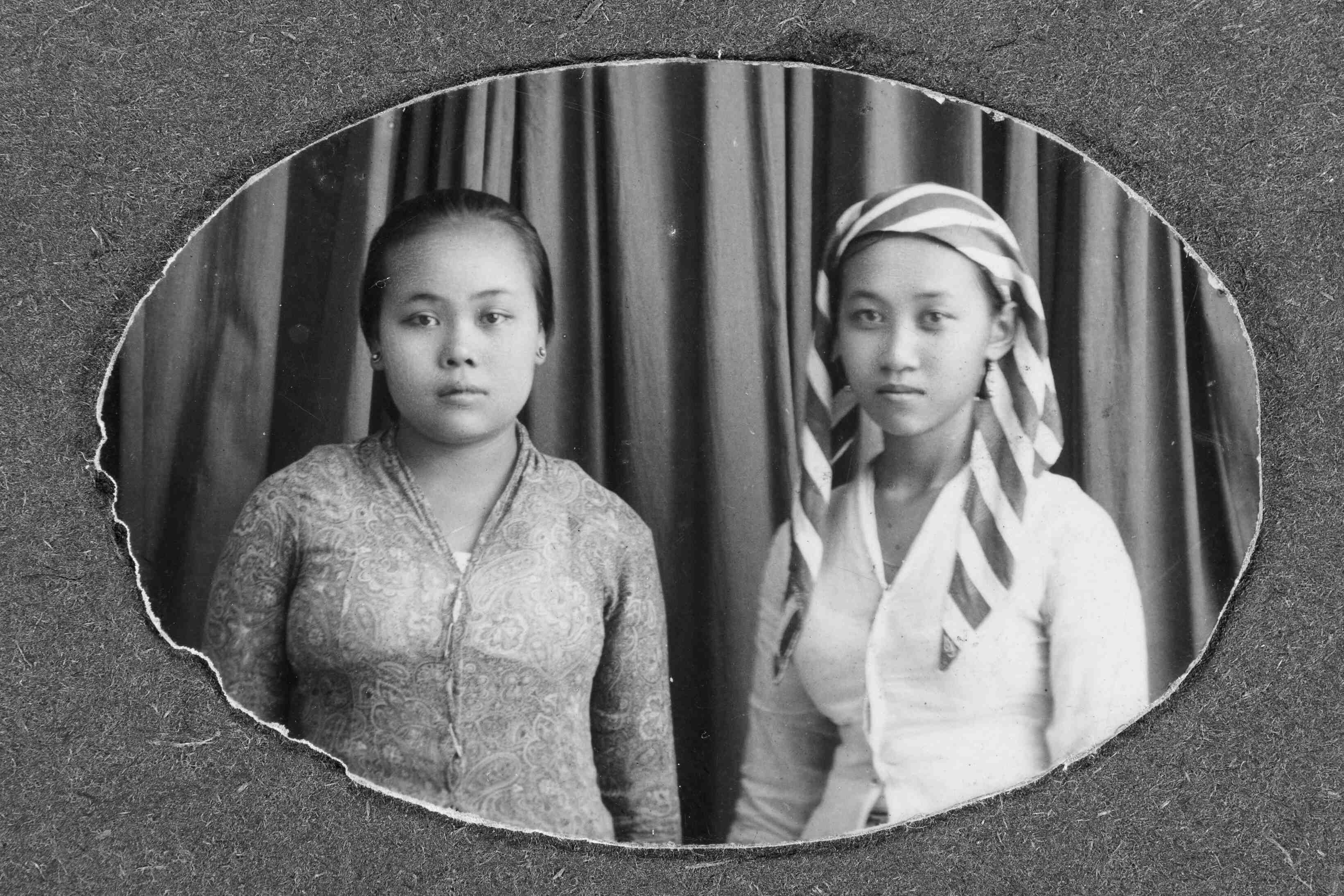 Oude foto's van mensen in Java