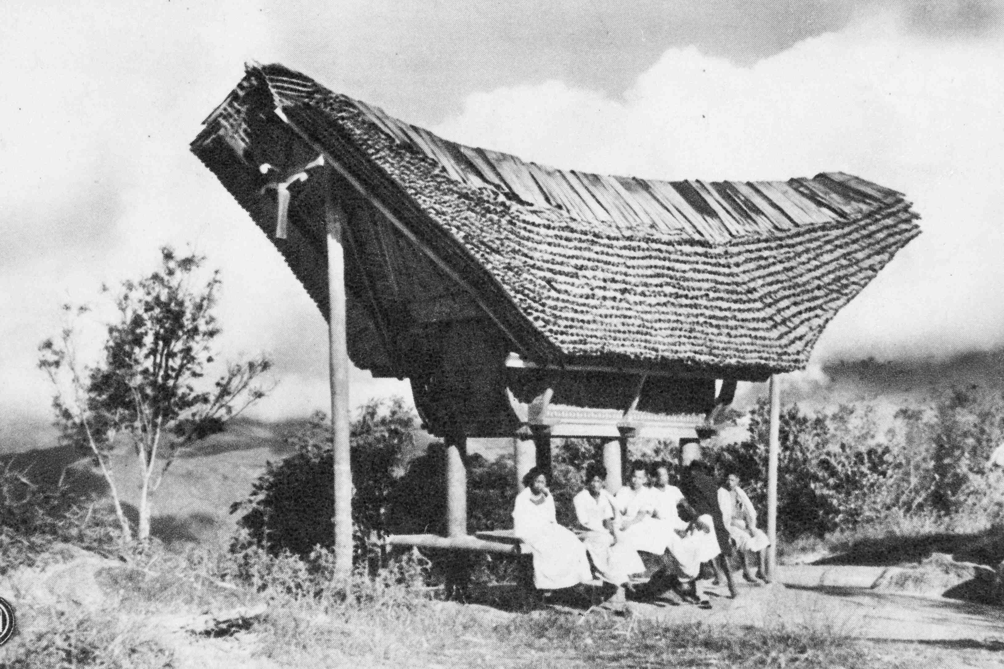 oude ansichtkaart van Indonesië