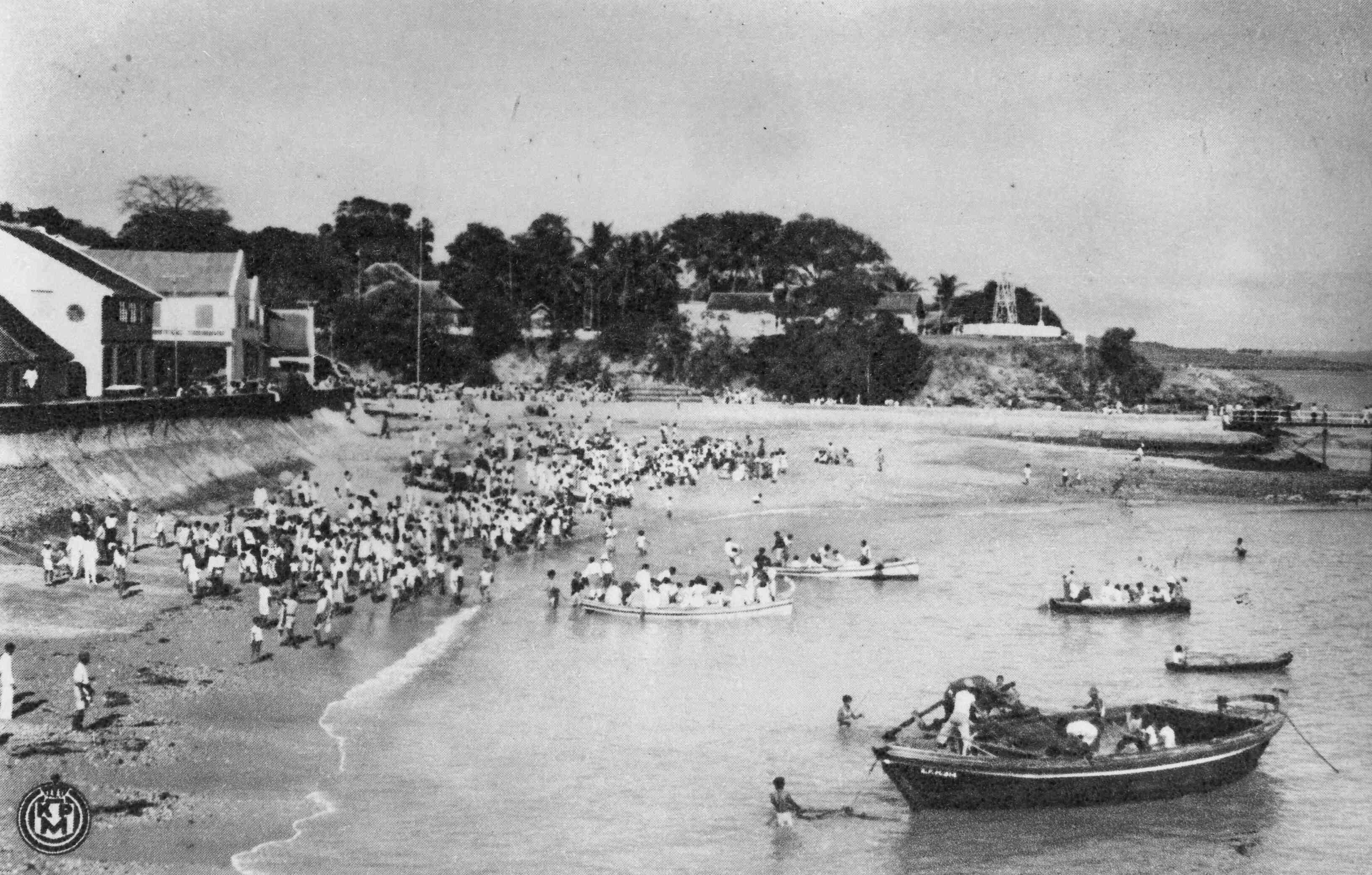 oude ansichtkaart van Indonesië