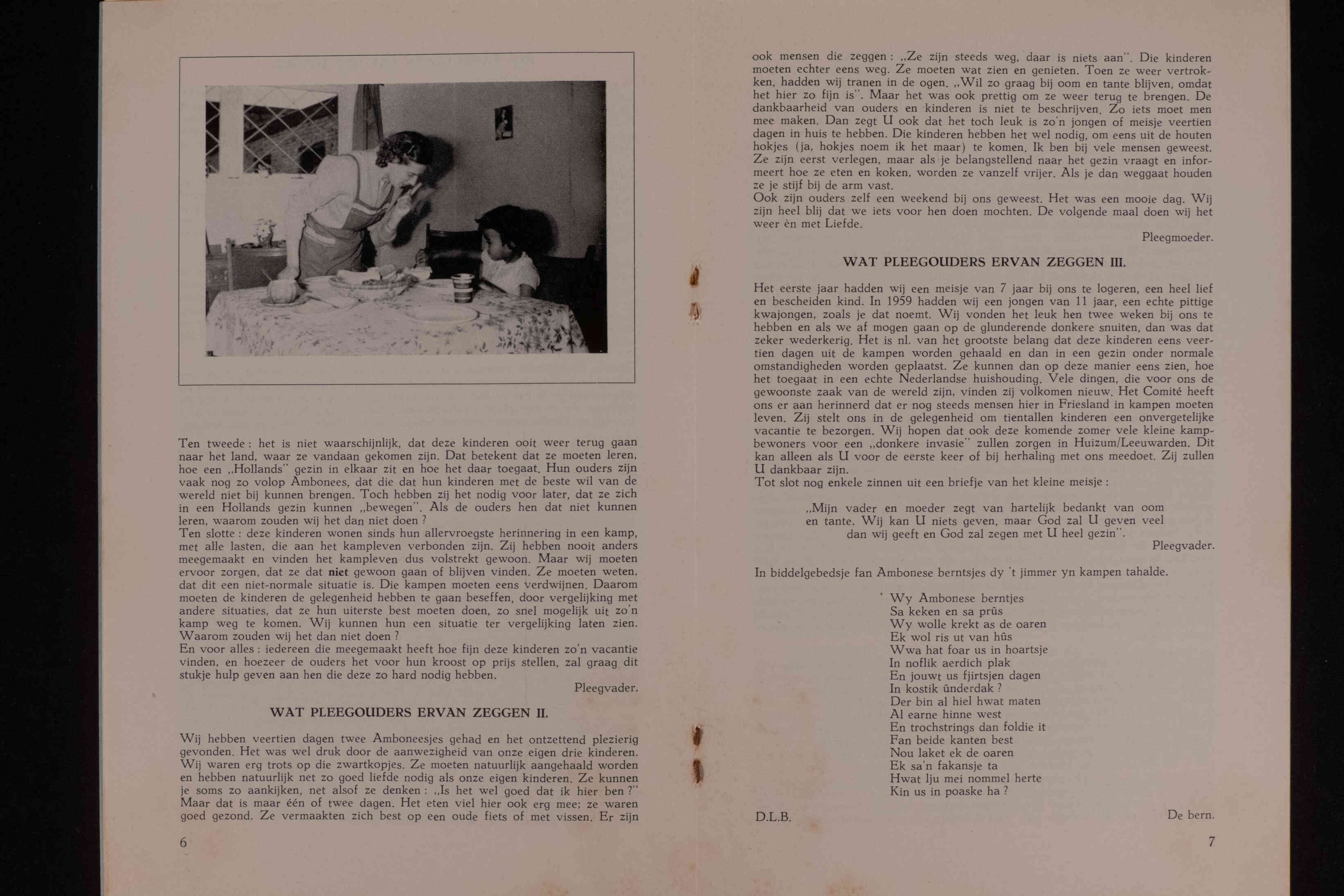 Het Comité, Hulp aan het Ambonese kind, Mej. K. Tj. Kooistra, P. Moreelsestraat 19, J. v. d. Meulen, Hondiusstraat 1