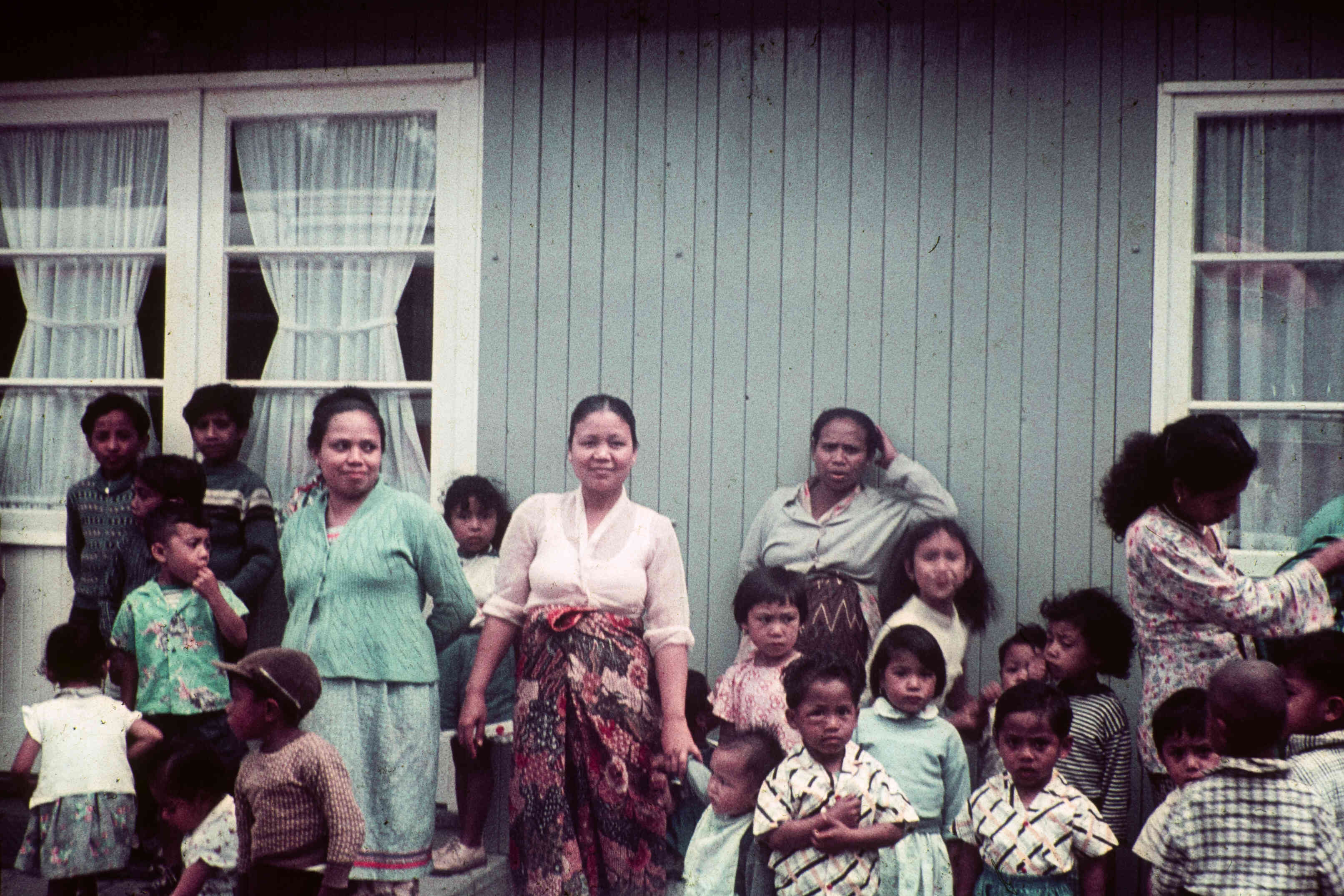 Molukkers in woonoord, eind jaren 50