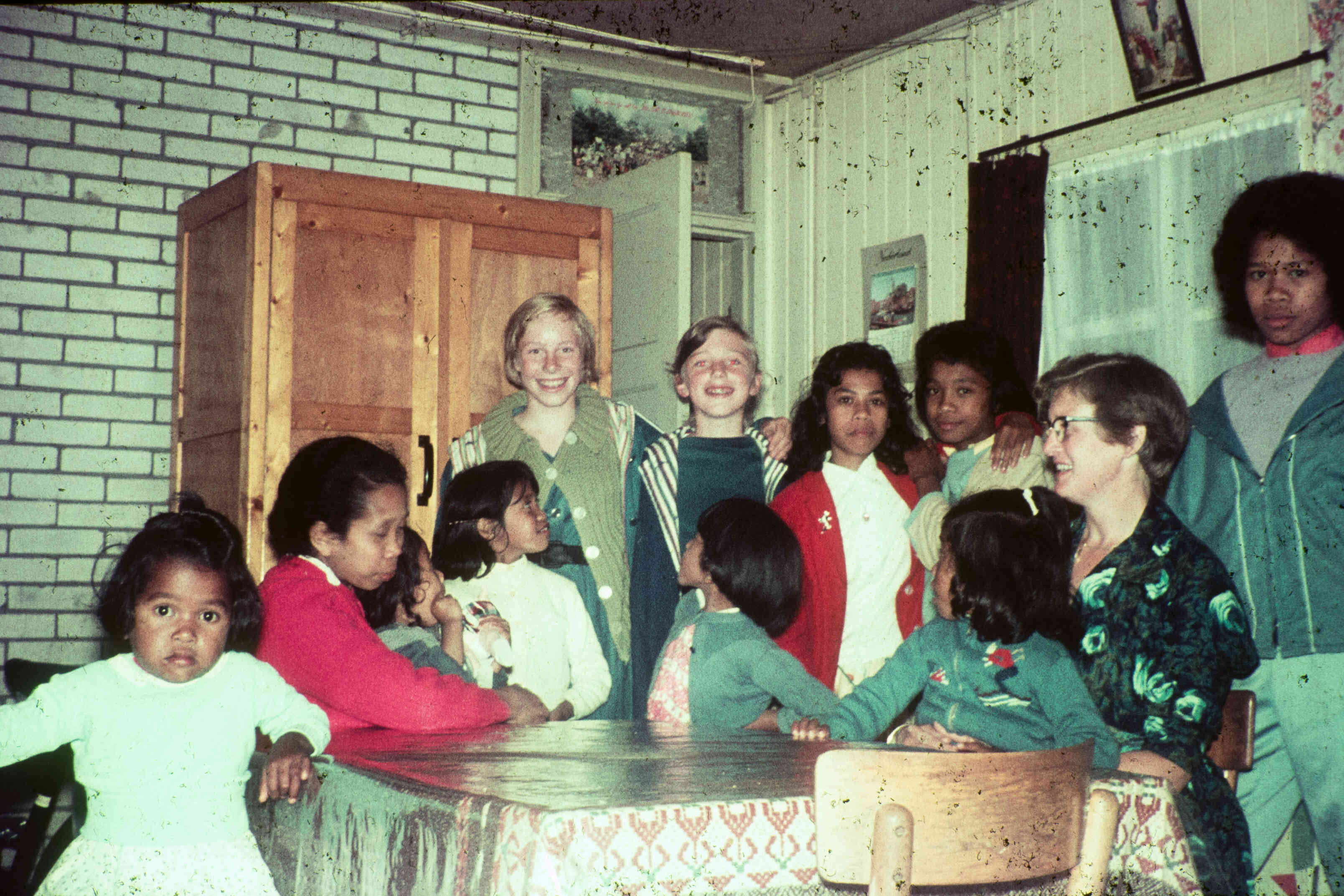 Oude familiefoto Ambonezen