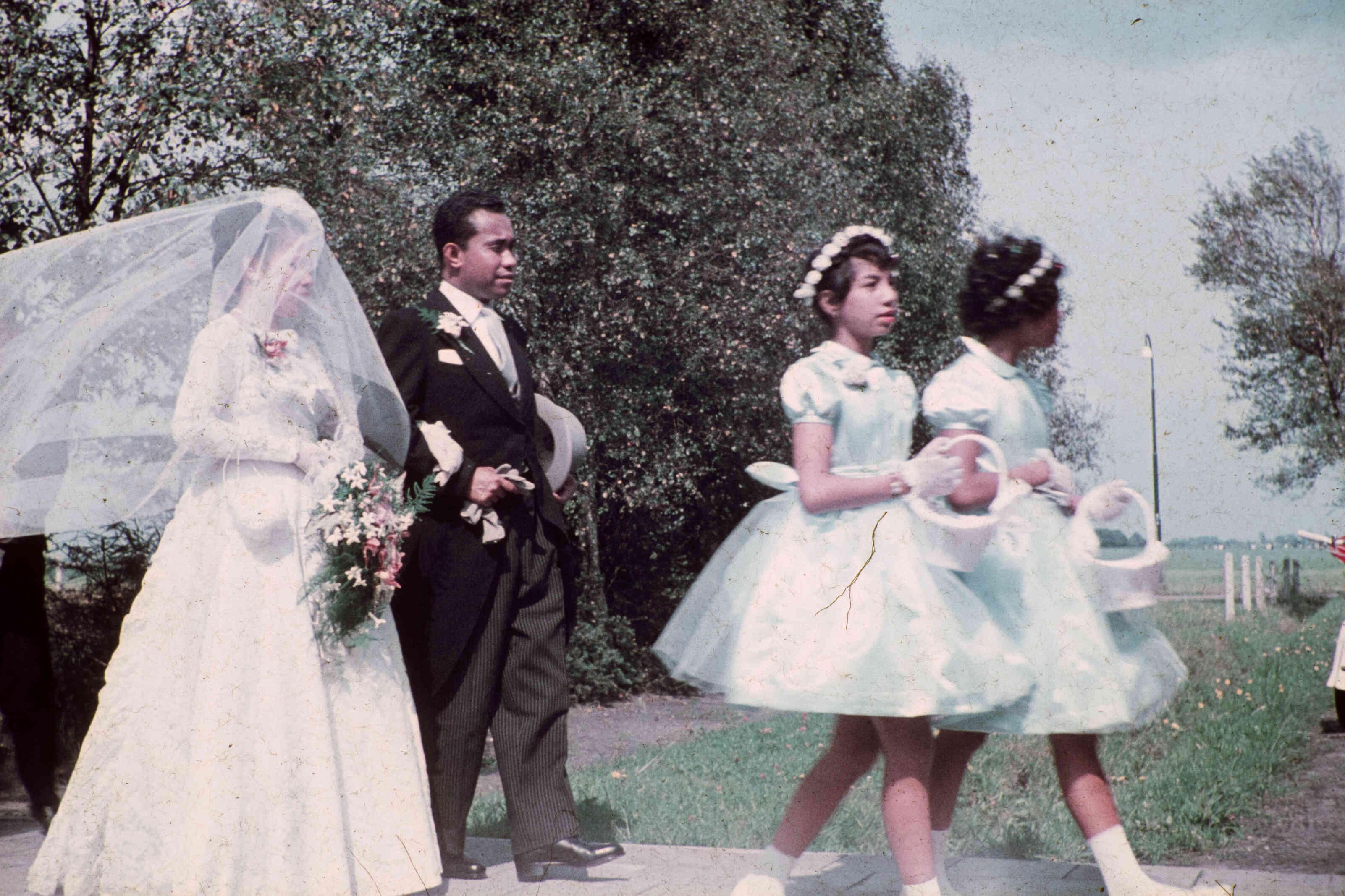 Bruiloft van Ambonezen in woonoord